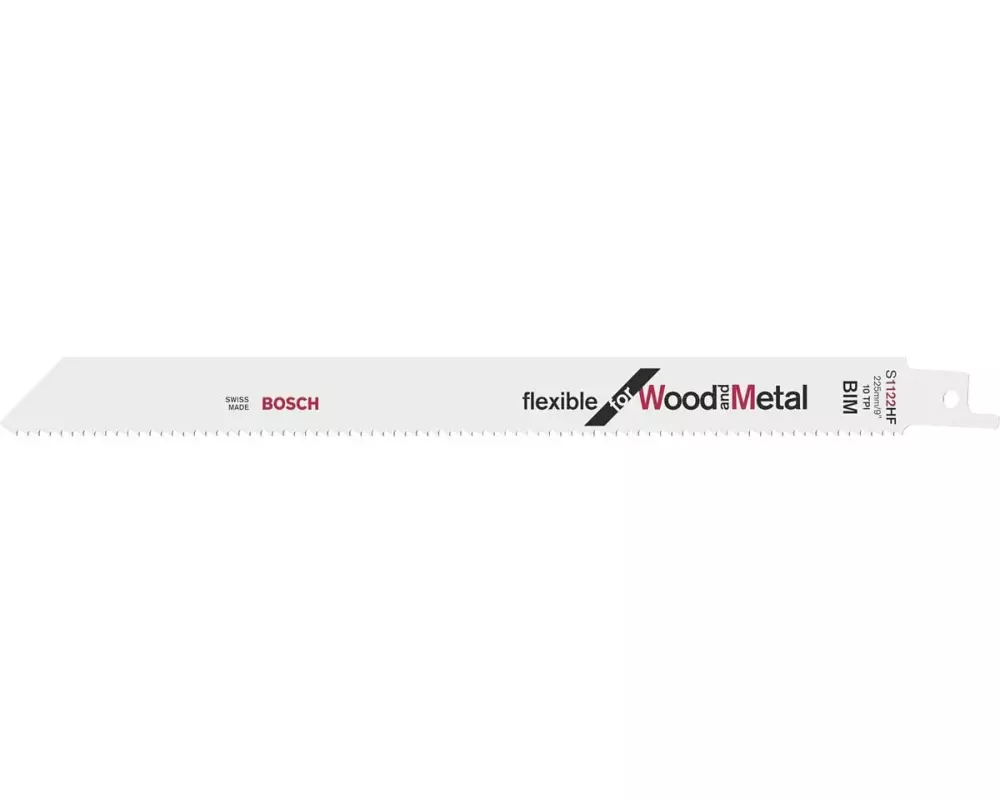 Bosch Professional Säbelsägeblatt S 1122 BF Flexible Wood and Metal, 100 Stück
