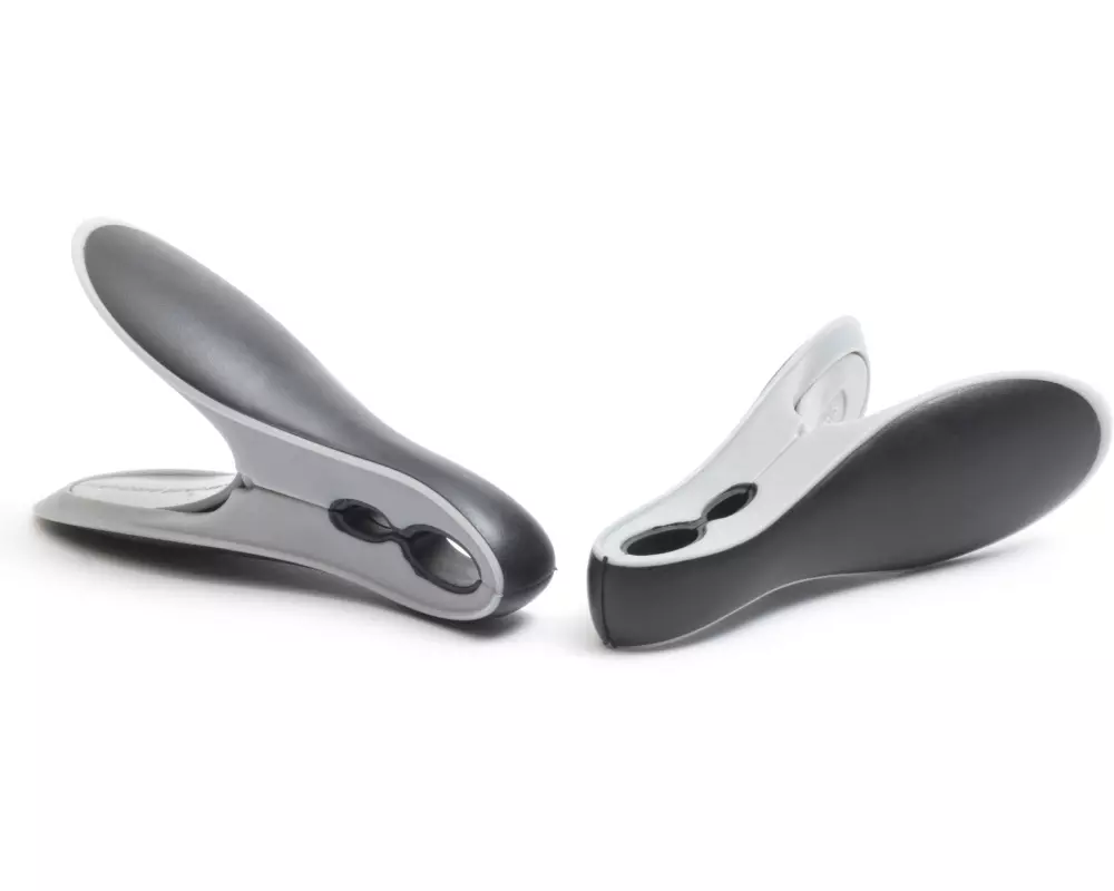 Brabantia Wäscheklammern Smart Schwarz/Grau, 8 Stück