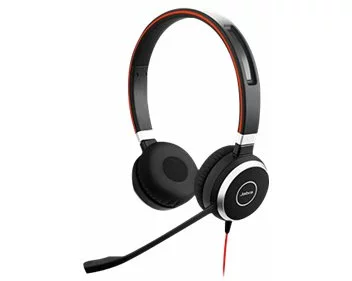 Jabra EVOLVE 40 MS Stereo USB Headband Noise cancelling USB connector with mute-button and volume control on the cord