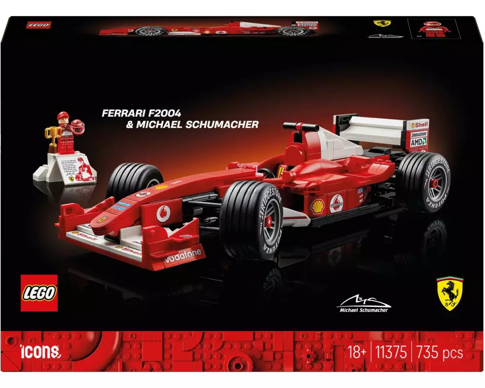 LEGO Icons Ferrari F2004 und Michael Schumacher 11375