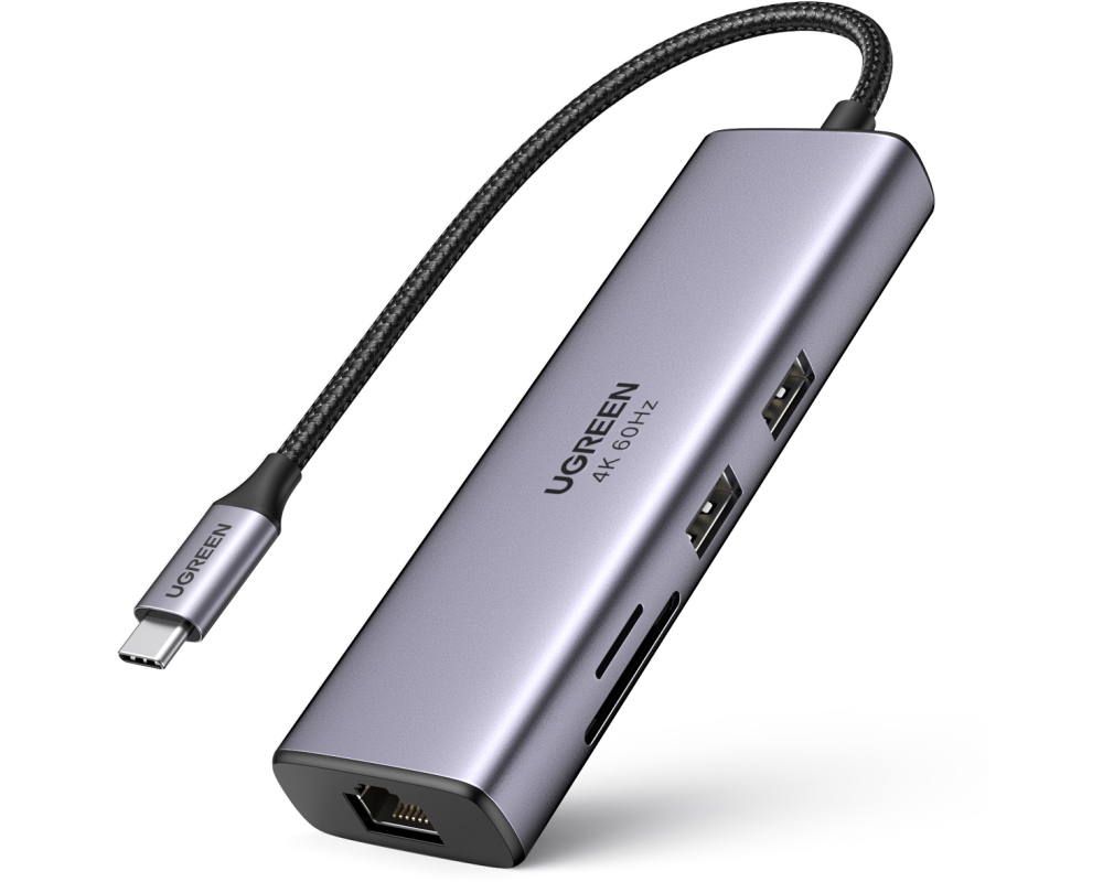 UGREEN Multifunction Adapter USB-C 60515 Ethernet Interface