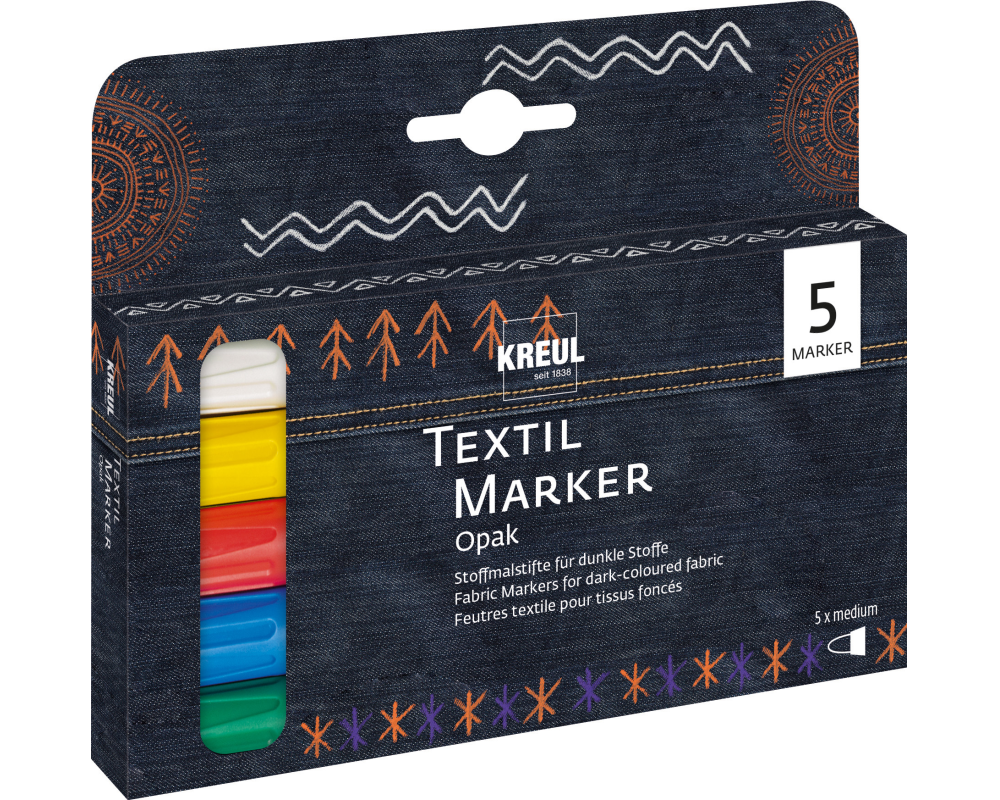 KREUL Textik Marker Opak medium 92750 5er Set
