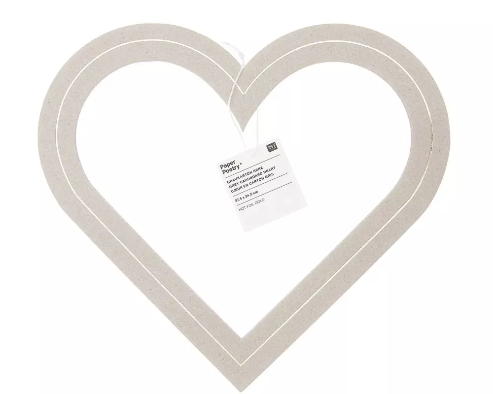 Rico Design Papp-Figur Herz 27.5 x 24.5 cm