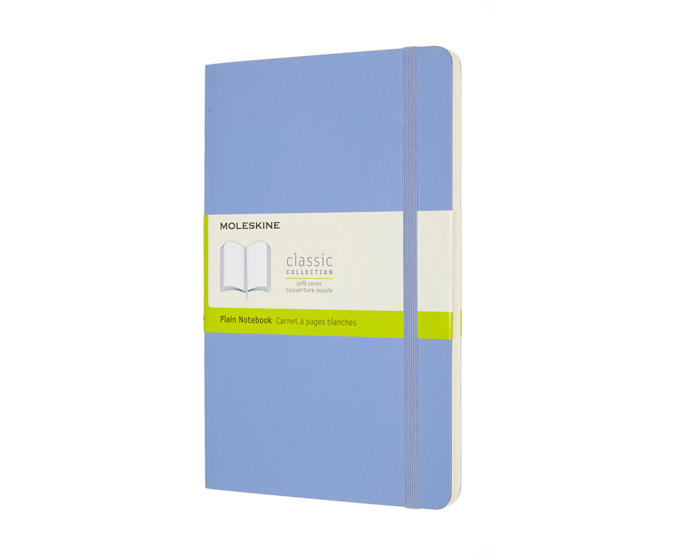 MOLESKINE Notizbuch SC L/A5 850949 blanko,hortensienblau,192 S.