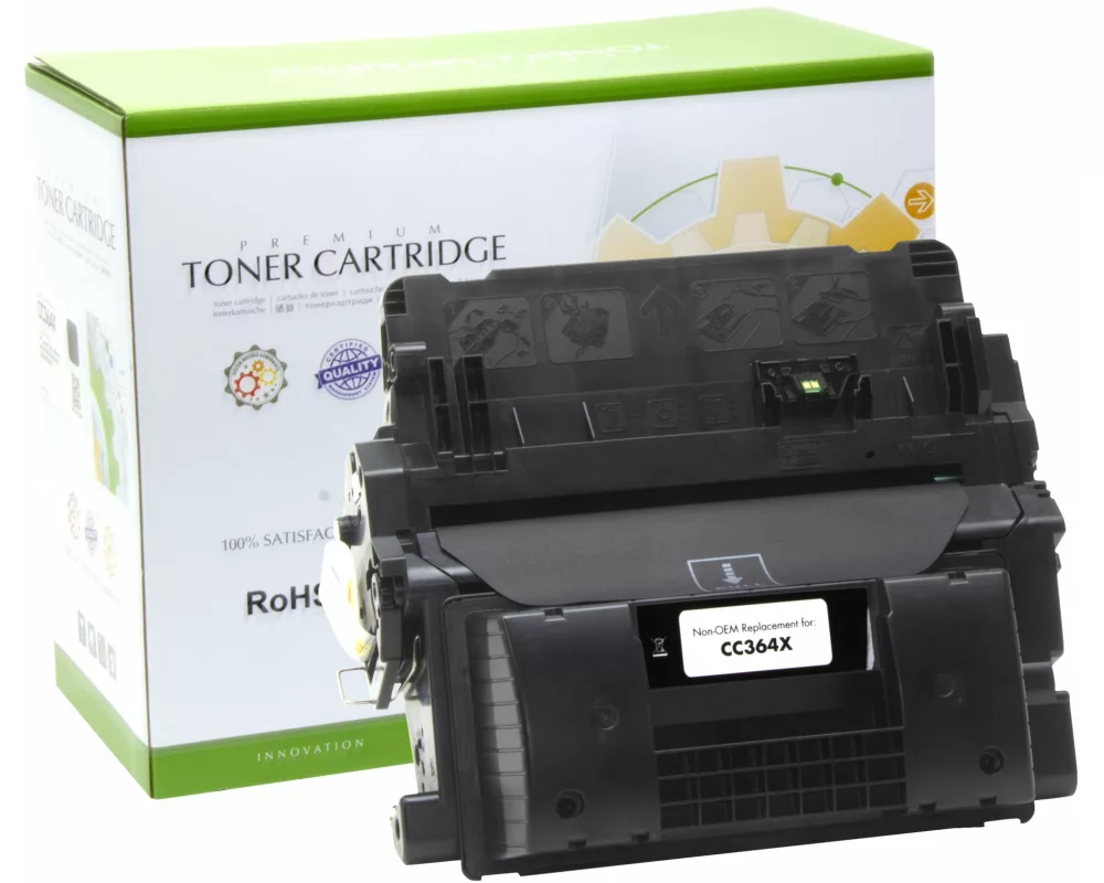 STATIC Toner cartridge compatible with HP CC364X black High Capacity compatible 24.000 pages