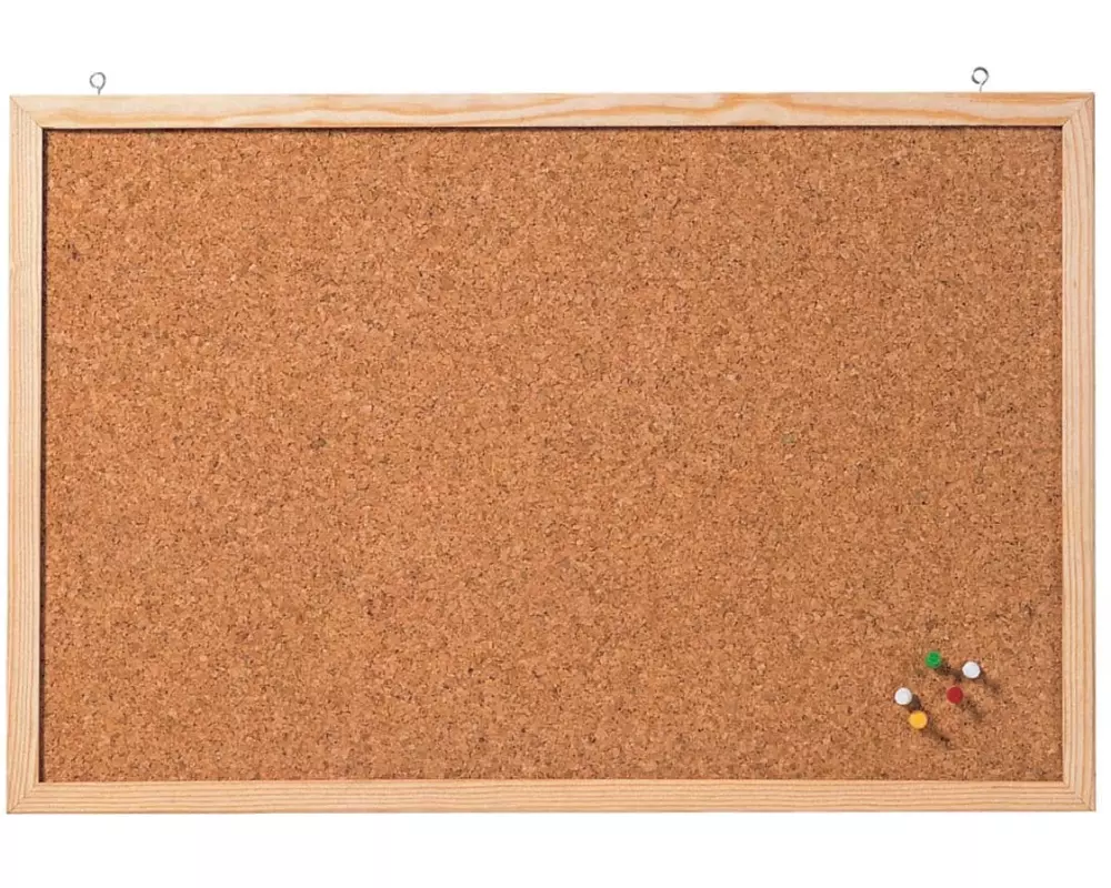 Franken Pinnwand Memoboard 60 cm x 100 cm, Braun