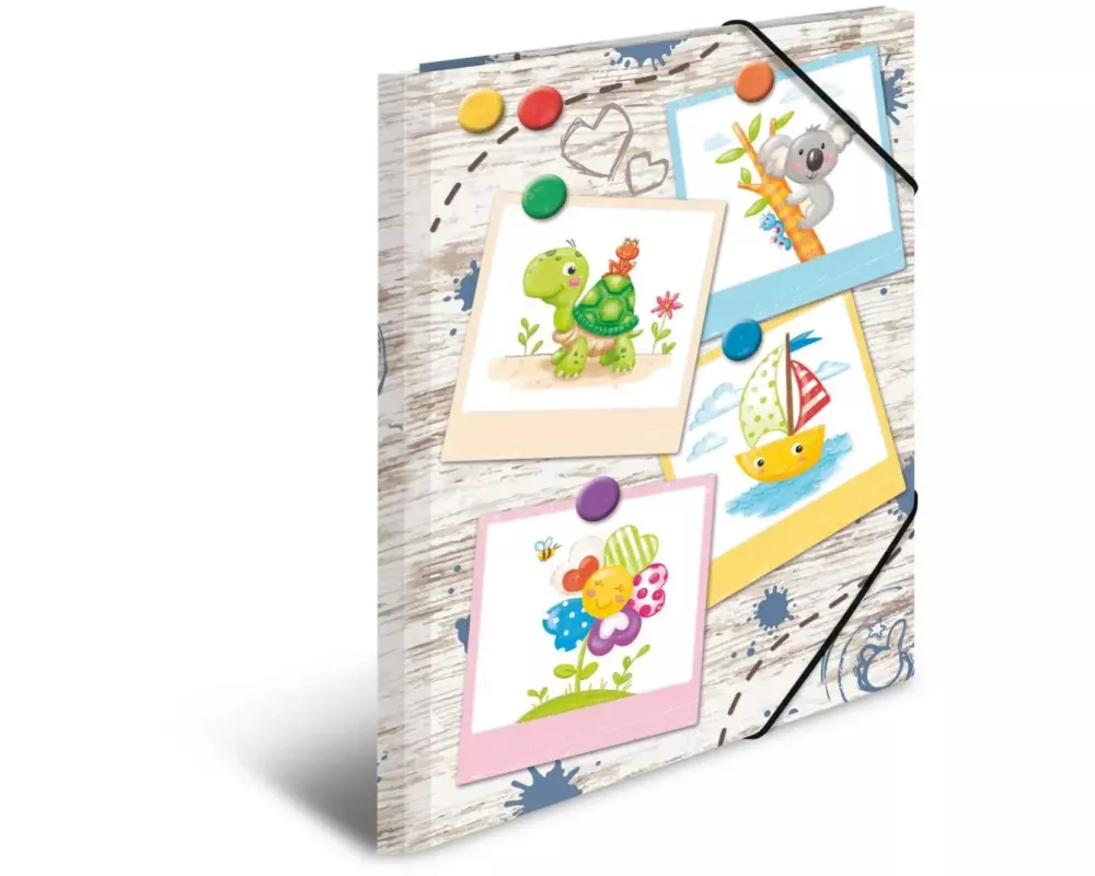 HERMA Gummibandmappe Sandkastenfreunde A4, Mehrfarbig/Sand