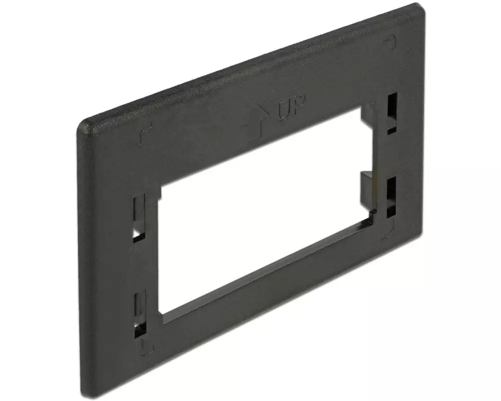 Delock Gehäuse Keystone  Adapterplatte für Möbeleinbaudosen