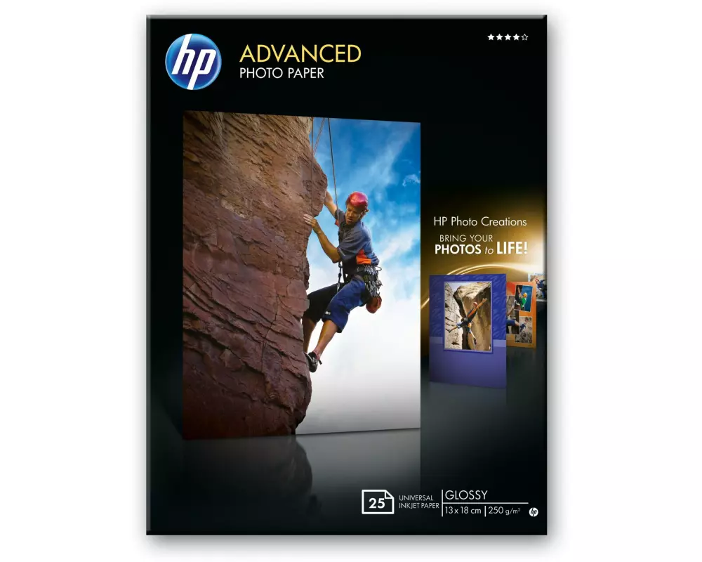 HP Fotopapier 13 x 18 cm 250 g/m² 25 Stück