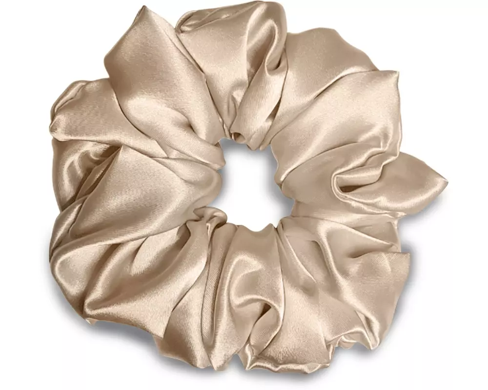 VBEAUTY Seiden Scrunchie – Champagner
