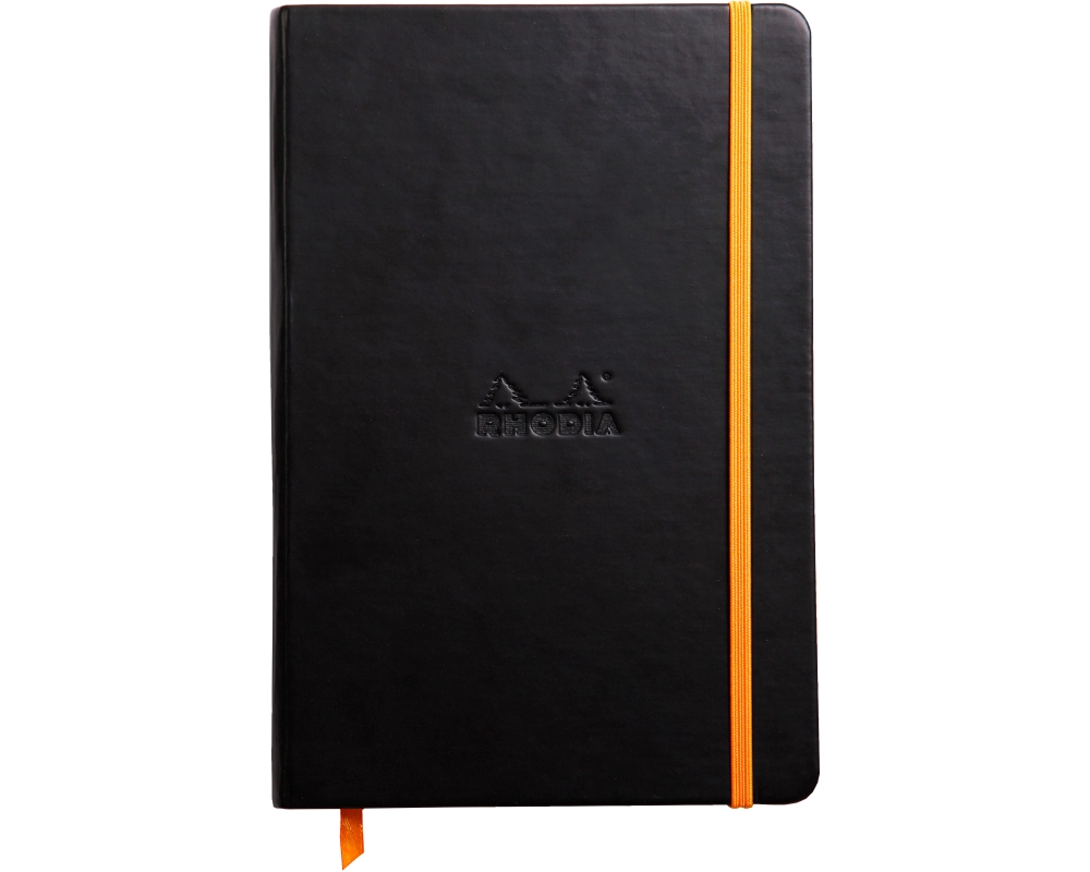 RHODIA Notizbuch Rhodiarama A5 118742C liniert, schwarz 192 Seiten