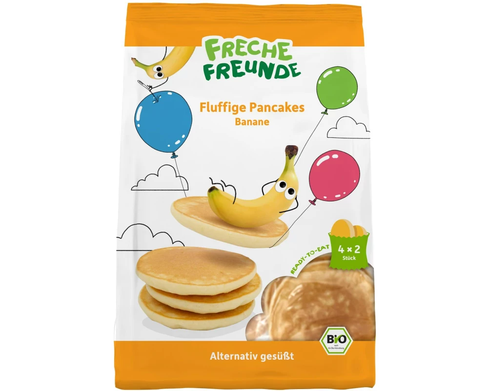 Freche Freunde Knabberspass Bio Fluffige Pfannkuchen Banane 240 g