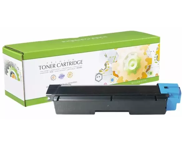 STATIC Toner cartridge compatible with Kyocera TK-580C cyan compatible 2.800 pages