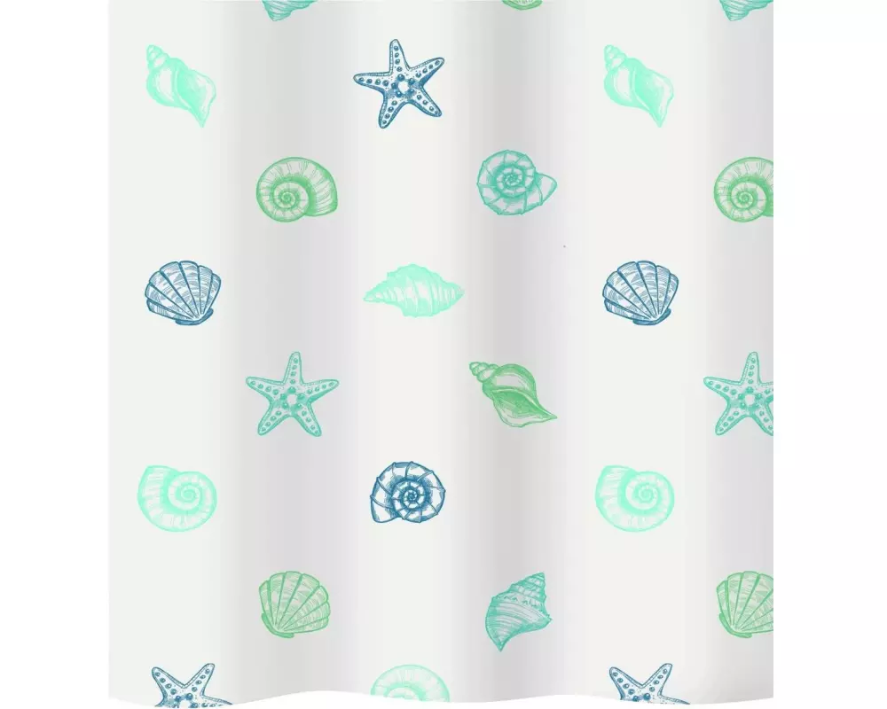 diaqua Duschvorhang Mare 180 x 180 cm, Blau/Weiss