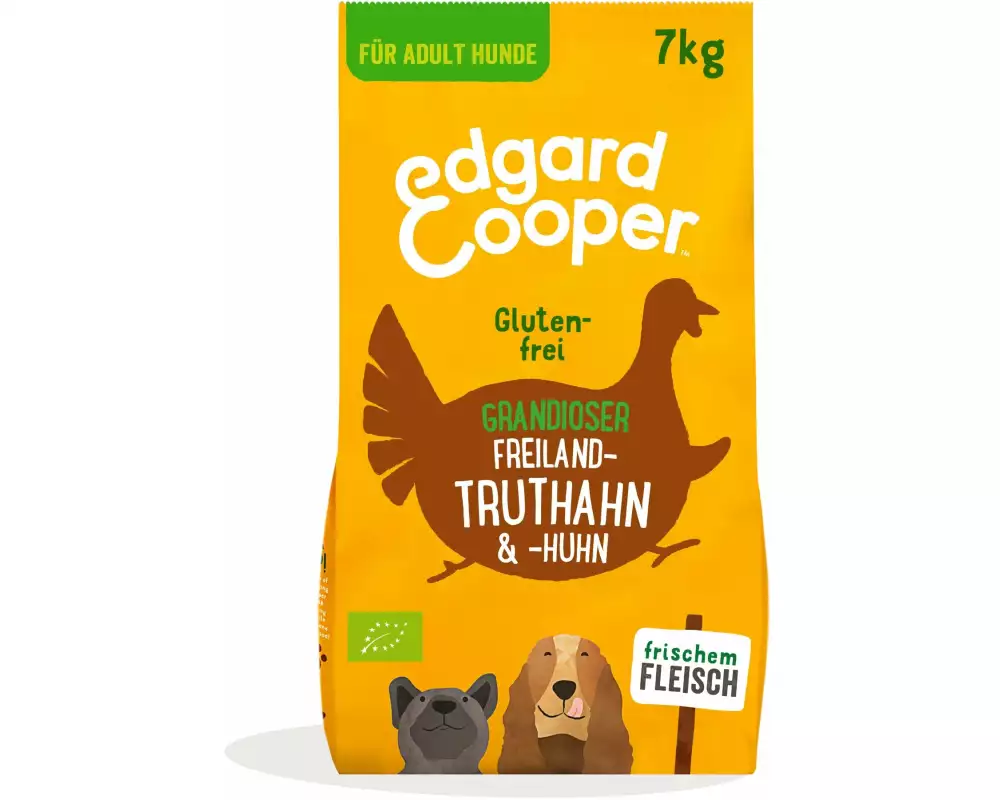 Edgard & Cooper Trockenfutter Adult Bio Truthahn + Huhn, 7 kg