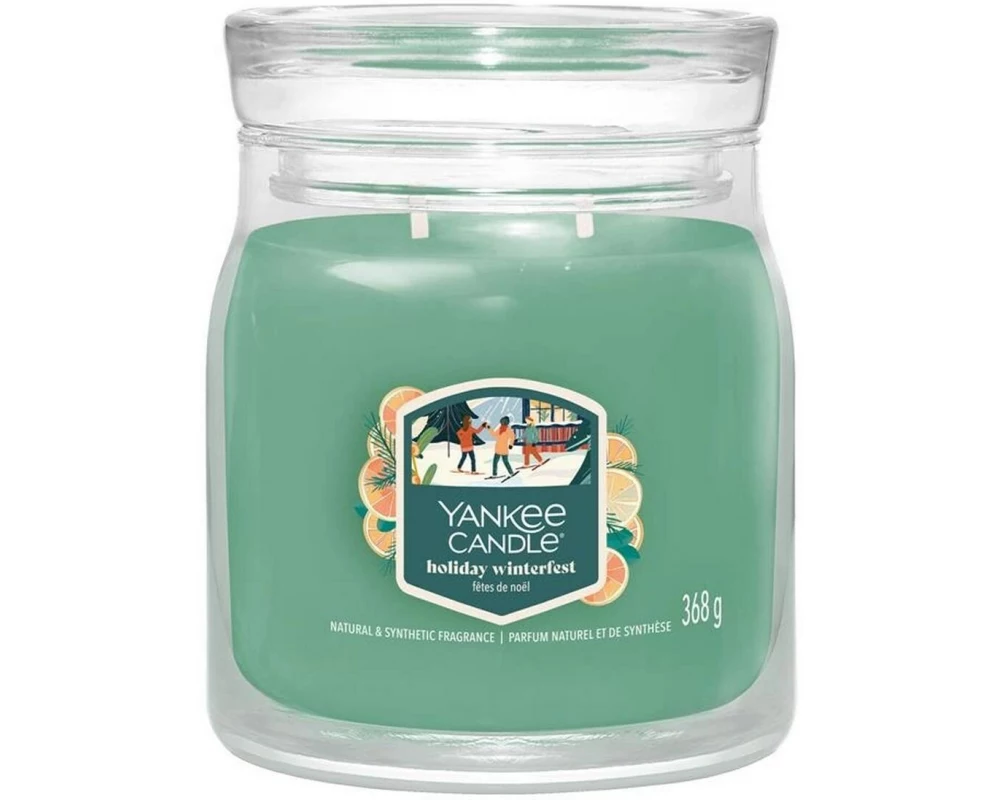 Yankee Candle Signature Duftkerze Holiday Winterfest Medium Jar