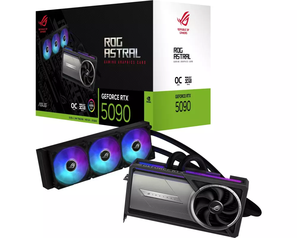 ASUS ROG Grafikkarte ROG Astral LC GeForce RTX 5090 OC Edition 32 GB