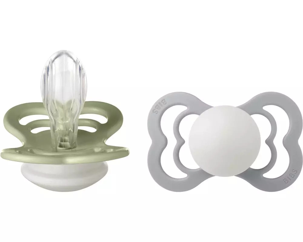 Bibs Supreme Symmetrisch, Silikon, 2er-Pack