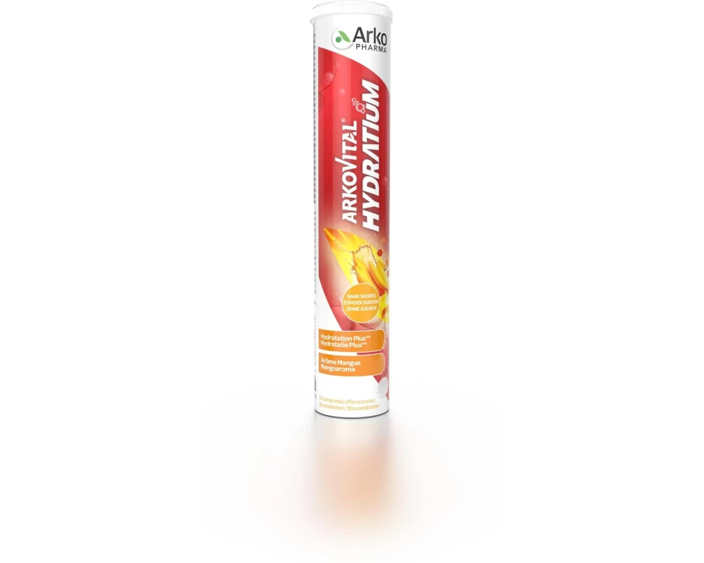 Arkopharma Brausetablette Hydratium Elektrolyten Mango 24 Stück