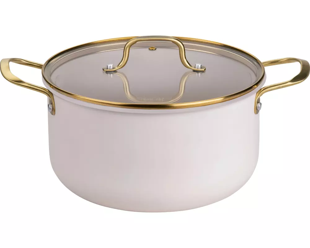 Fackelmann Kochtopf Signature 24 cm, Beige / Gold