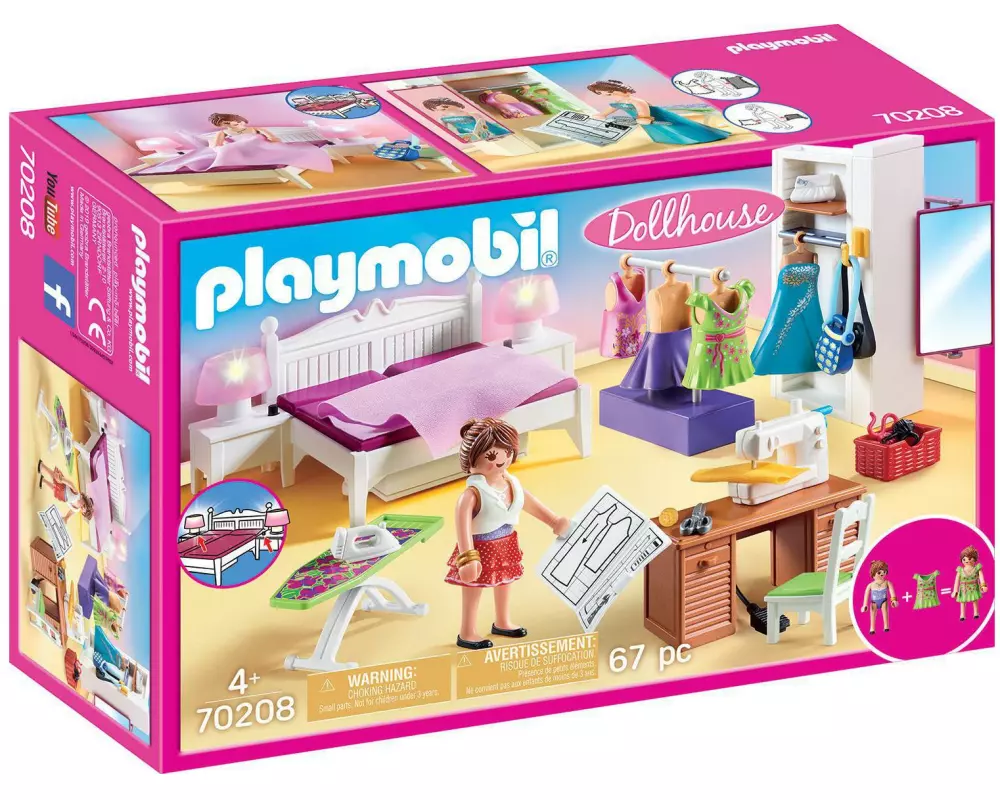 Playmobil Dollhouse Schlafzimmer mit Nähecke 70208