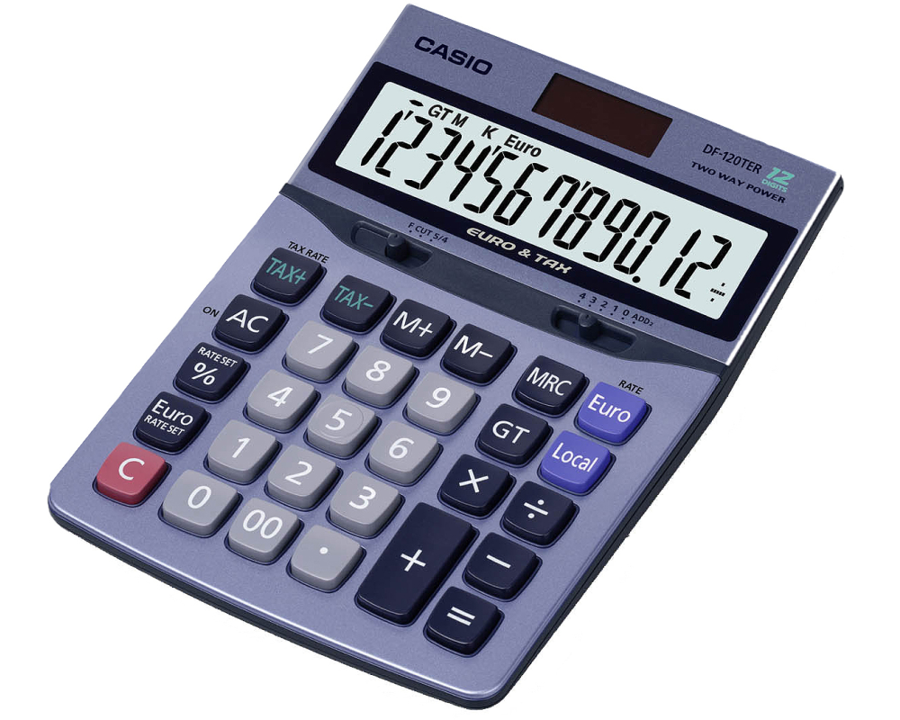 CASIO Tischrechner DF-120TER