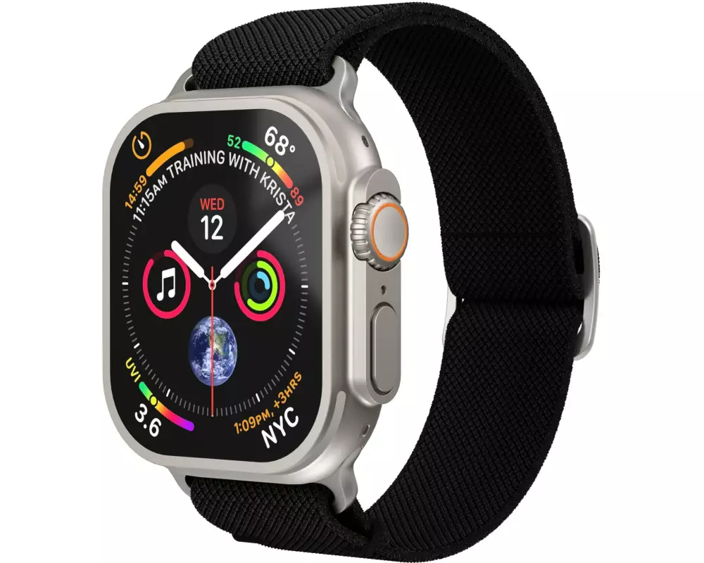 Vonmählen Armband Classic Nylon Loop Apple Watch 38/40/41 mm Black