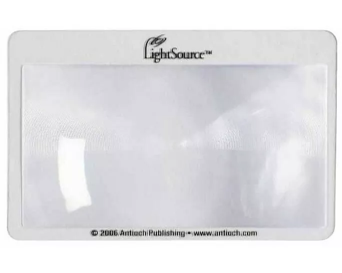 Lesekomfort Folienlupe - Kartenformat - Fresnellupe - 55 x 85 mm
