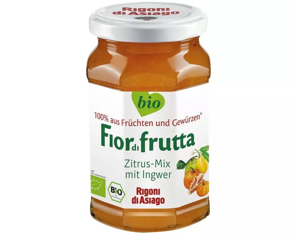 Rigoni di Asiago Brotaufstrich Bio Zitrus-Ingwer-Mix Fiordifrutta 260 g