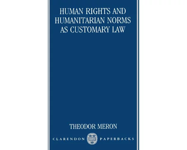 Human Rights and Humanitarian Norms as Customary Law