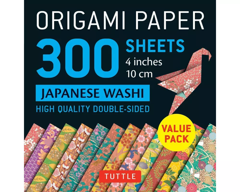 Origami Paper - Japanese Washi Patterns- 4 inch (10cm) 300 sheets