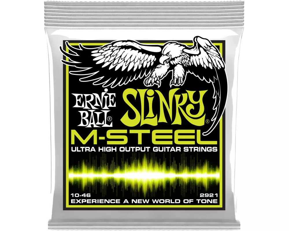 Ernie Ball Gitarrensaiten 2921 Slinky M-Steel – Regular 10-46