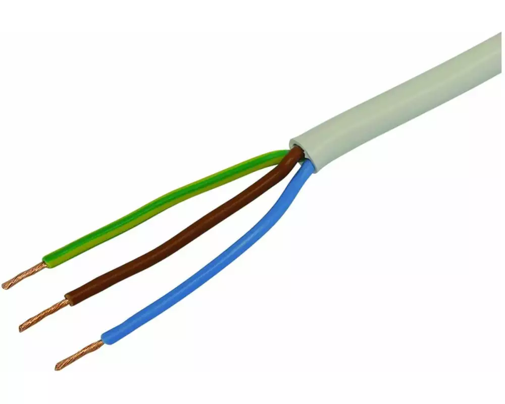 STEFFEN Installationskabel TD 3 x 0.75 mm², 100 m Weiss