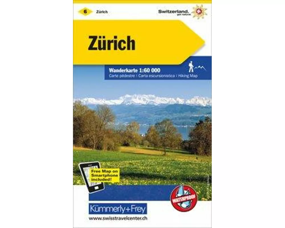 Kümmerly+Frey Wanderkarte 6 Zürich 1:60.000