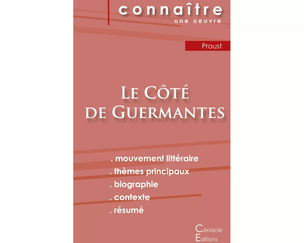 Fiche de lecture Le Côté de Guermantes de Marcel Proust (analyse littéraire de référence et résumé complet)