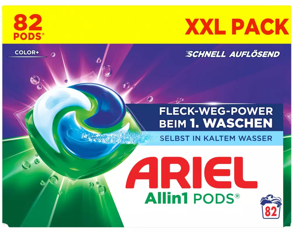 Ariel Waschmittel Kapseln All-in-1 Pods Color+ 82 Stück