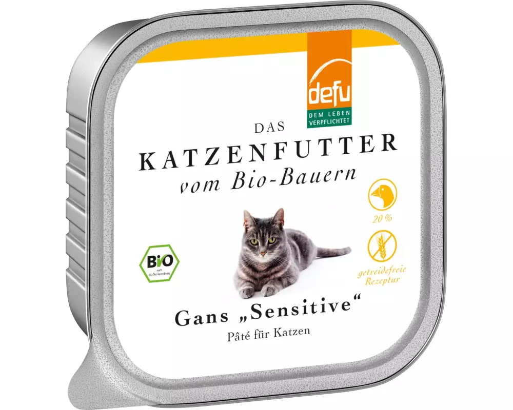defu Nassfutter Sensitive Pâté Bio Gans, 100 g