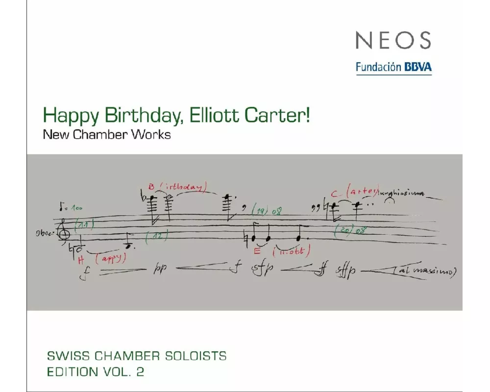 Happy Birthday,Elliott Carter!;Neue K
