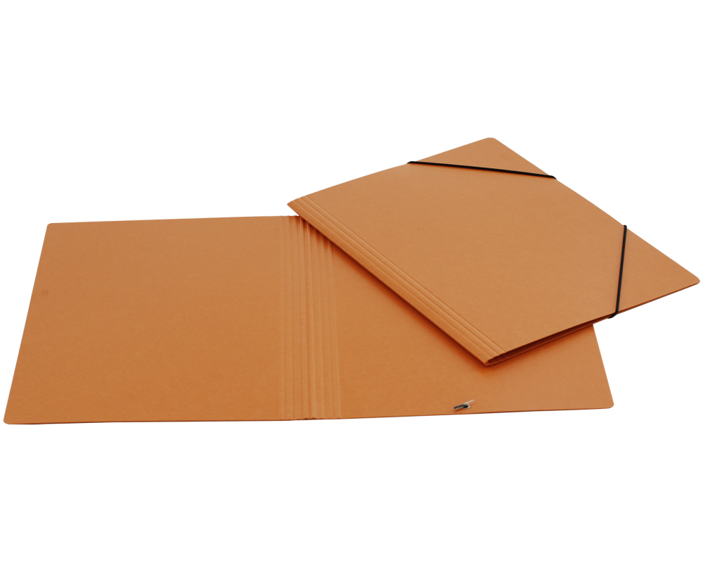 EROLA Gummibandmappe 800my A4 3228 braun Pressspan