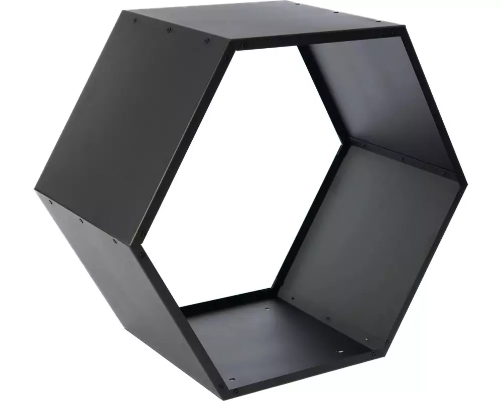 WESTMANN Kaminholzregal Biene Stahl Schwarz Wabenform