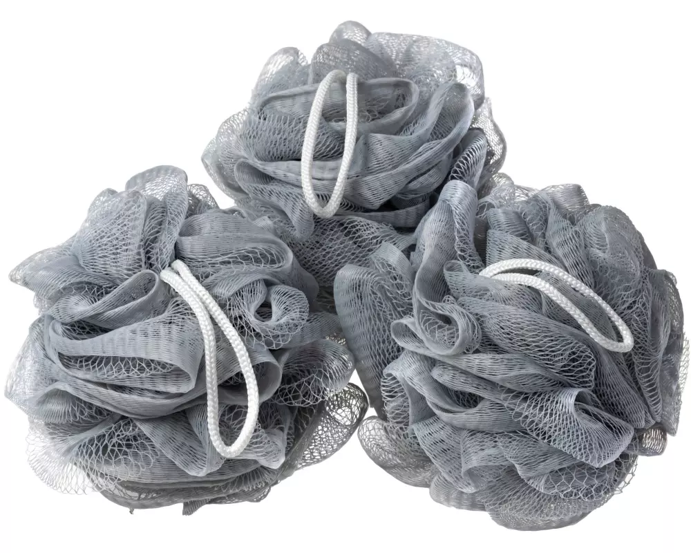 COCON Duschschwamm Grau, 3 Stück