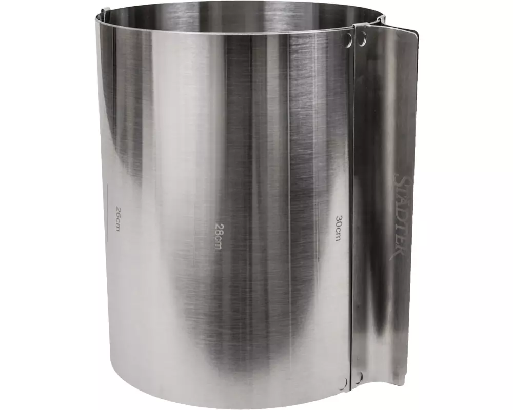 Städter Tortenring 15 bis 30 cm verstellbar, Silber