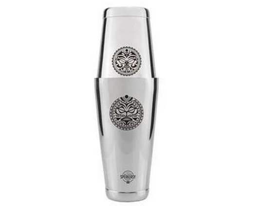 Speakeasy Maori Boston Shaker 1 Stück, Silber