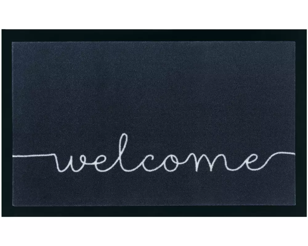 Hanse Home Welcome 45 cm x 75 cm, Crème/Dunkelgrau