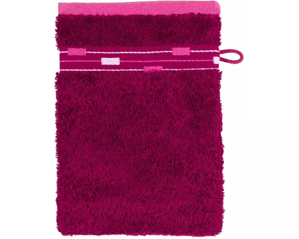 Frottana Waschhandschuh Magic 15 x 20 cm, Berry