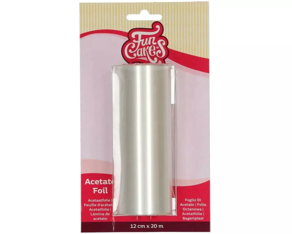 Funcakes Tortenrandfolie 12 cm 1 Stück, Klar