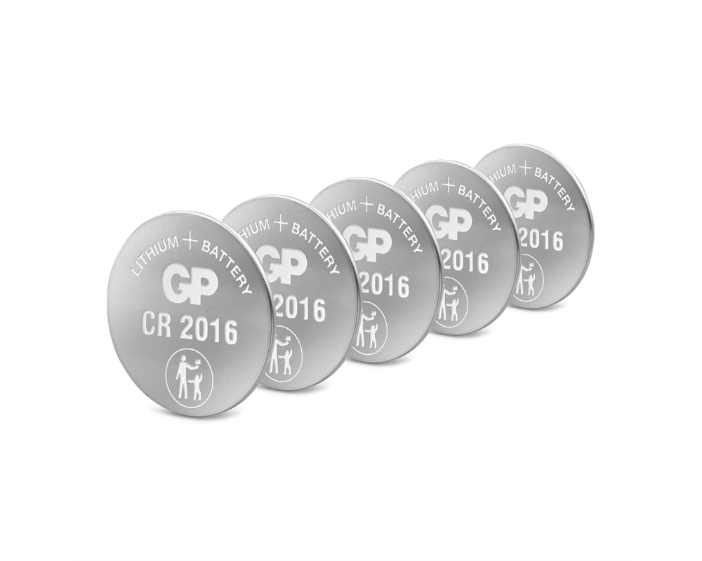GP Batteries Lithium CR2016 5x 3V Knopfzelle