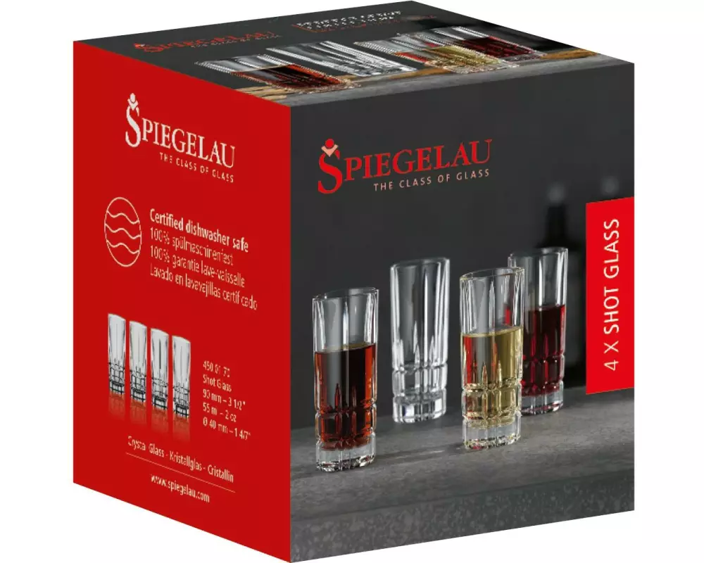 Spiegelau Perfect Serve Coll. Perfect Shot Glass 55 ml, 4 Stück, Klar
