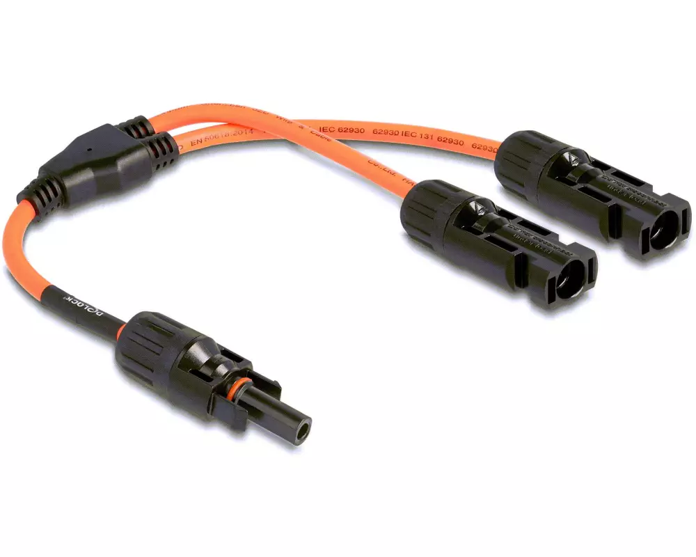 Delock Splitter Kabel DL4 1x Buchse zu 2x Stecker 4 mm², 30 cm