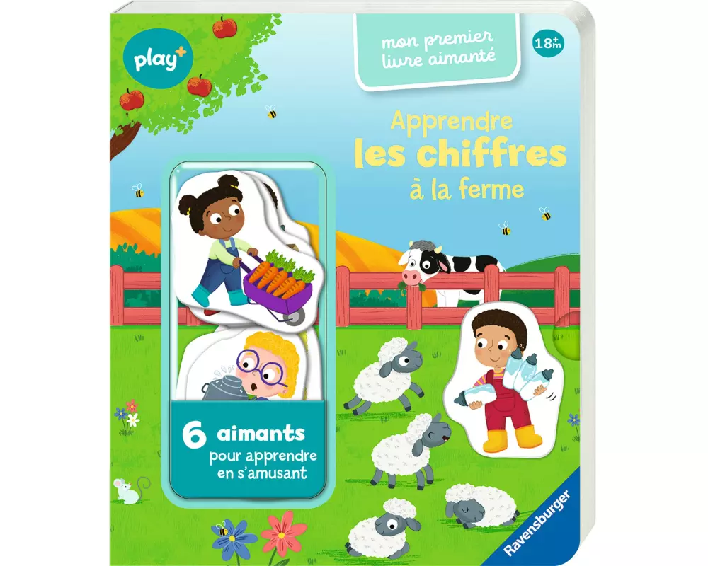 play+ Mon premier livre aimanté: chiffres